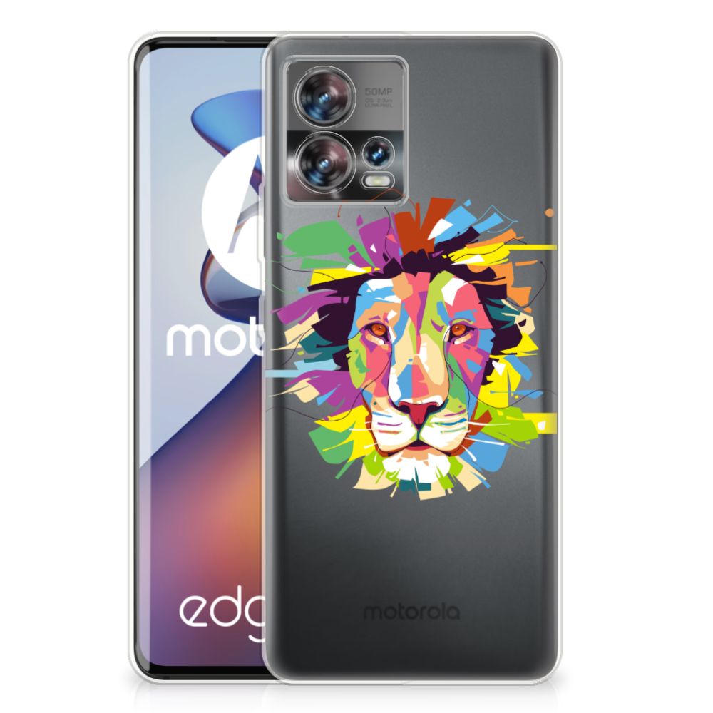 Motorola Edge 30 Fusion Telefoonhoesje met Naam Lion Color
