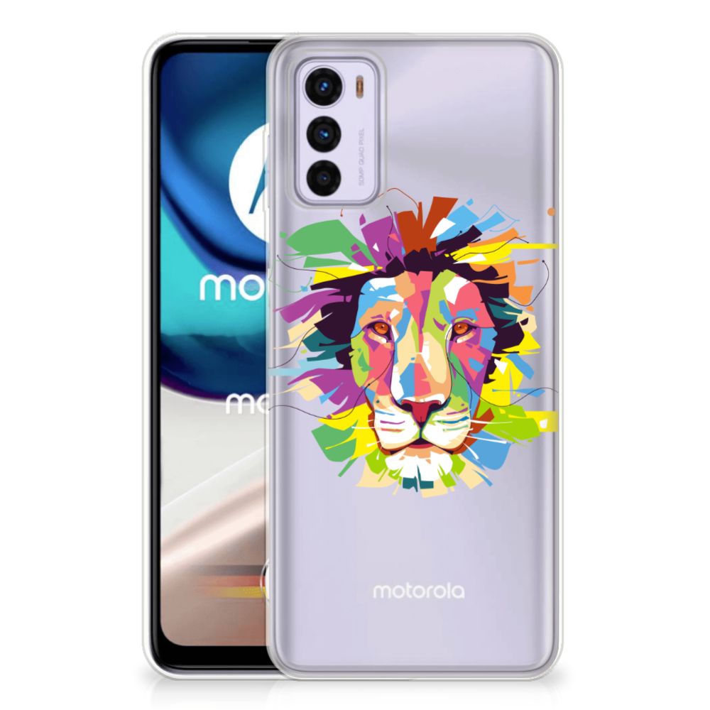 Motorola Moto G42 Telefoonhoesje met Naam Lion Color