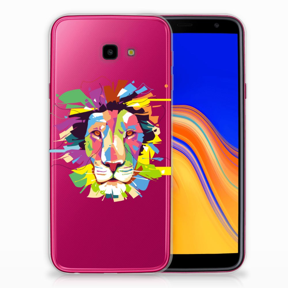 Samsung Galaxy J4 Plus (2018) Uniek TPU Hoesje Lion Color