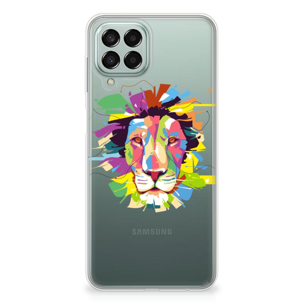 Samsung Galaxy M33 Telefoonhoesje met Naam Lion Color