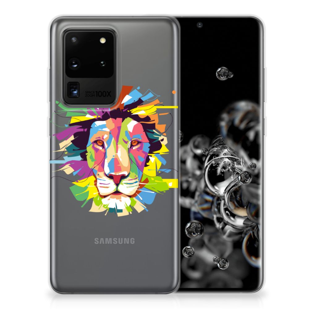 Samsung Galaxy S20 Ultra Telefoonhoesje met Naam Lion Color