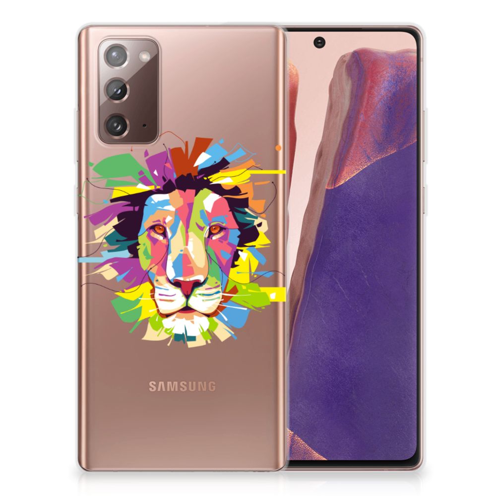 Samsung Note 20 Telefoonhoesje met Naam Lion Color