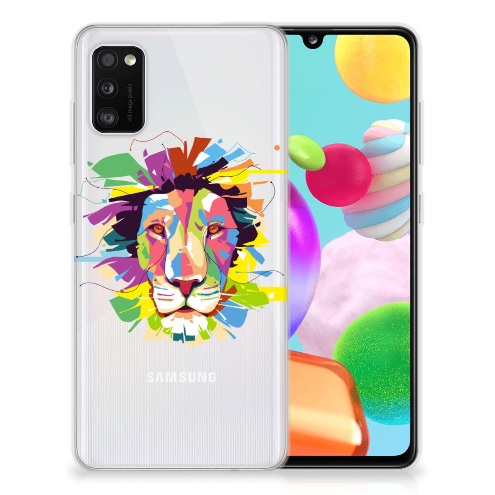Samsung Galaxy A41 Telefoonhoesje met Naam Lion Color