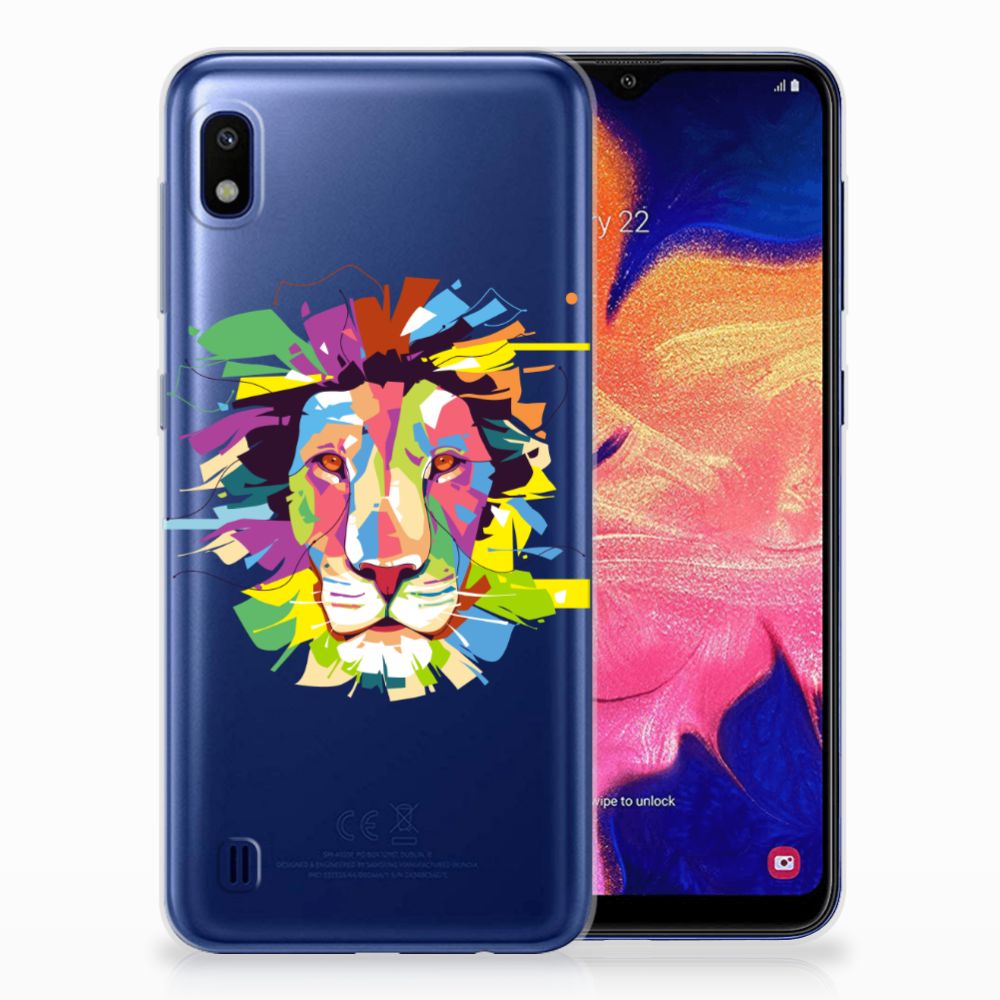 Samsung Galaxy A10 Telefoonhoesje met Naam Lion Color
