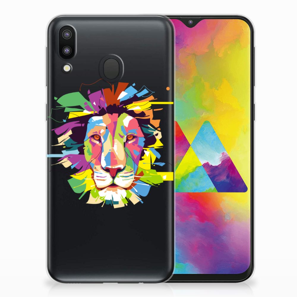 Samsung Galaxy M20 (Power) Telefoonhoesje met Naam Lion Color