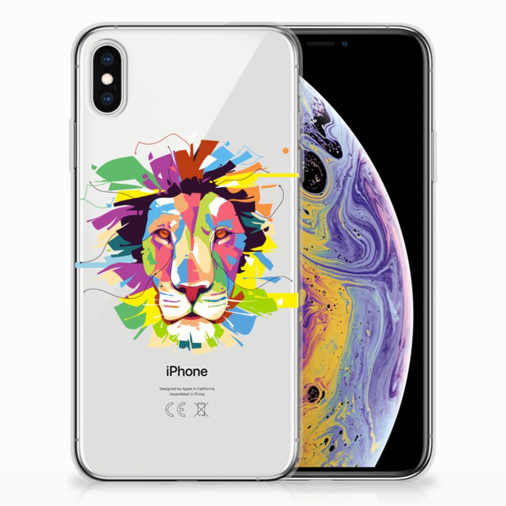 Apple iPhone Xs Max Telefoonhoesje met Naam Lion Color