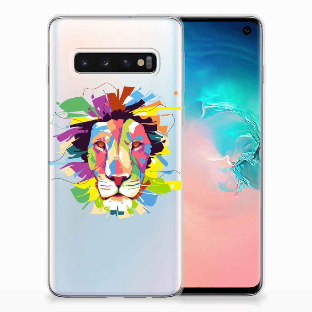 Samsung Galaxy S10 Telefoonhoesje met Naam Lion Color