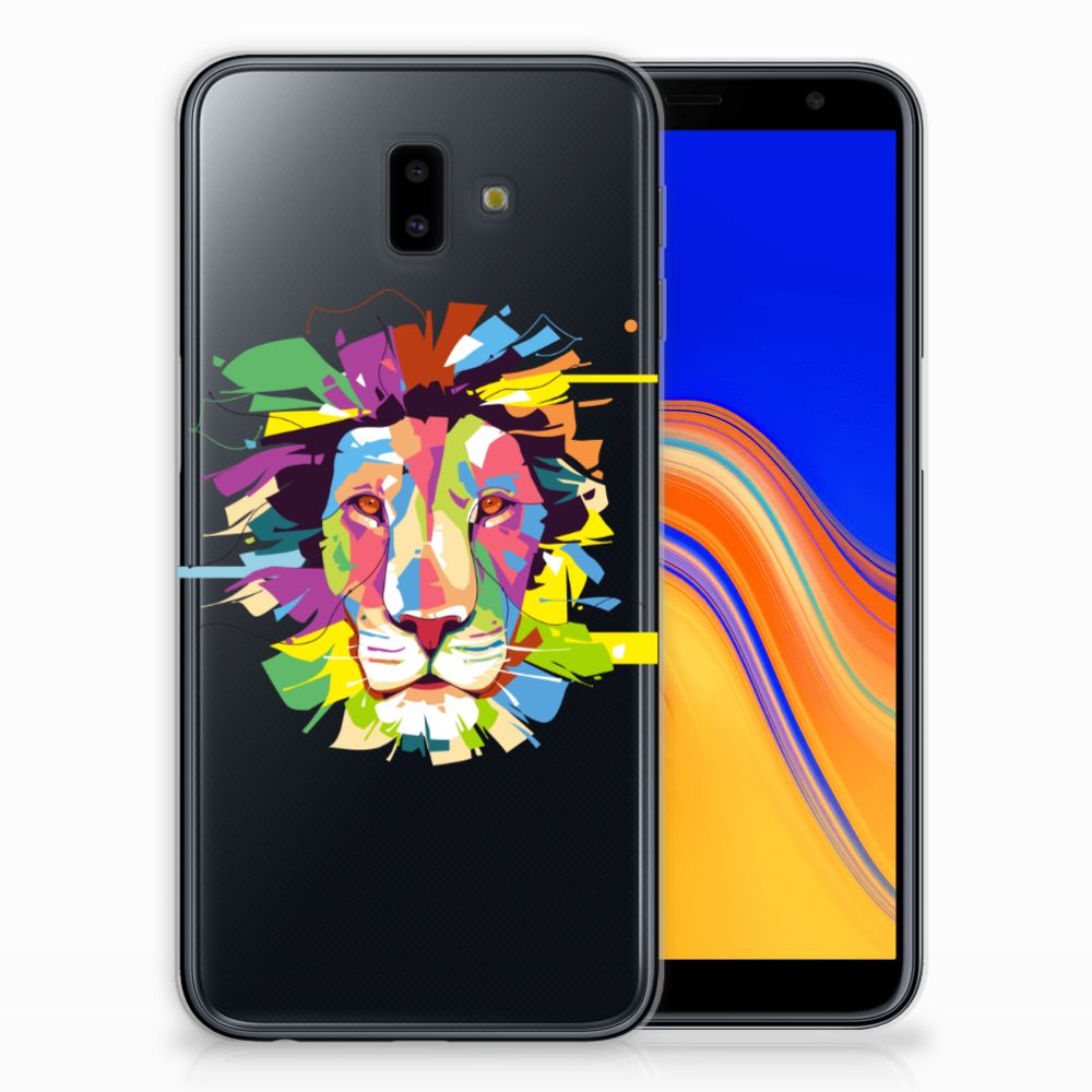 Samsung Galaxy J6 Plus (2018) Telefoonhoesje met Naam Lion Color
