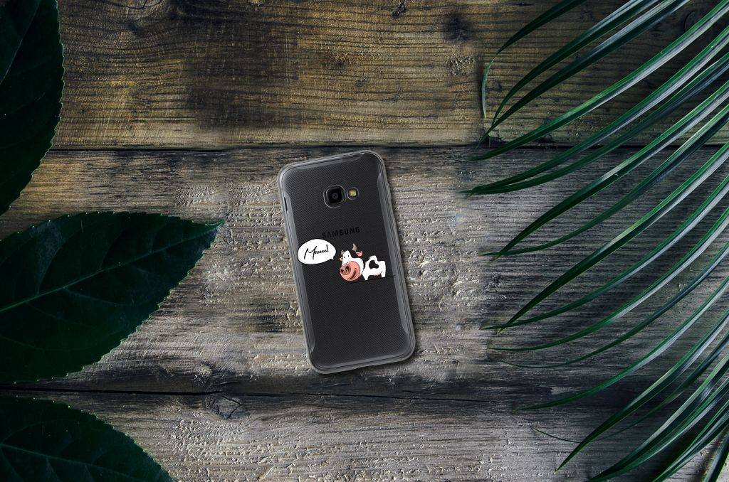 Samsung Galaxy Xcover 4 | Xcover 4s Telefoonhoesje met Naam Cow