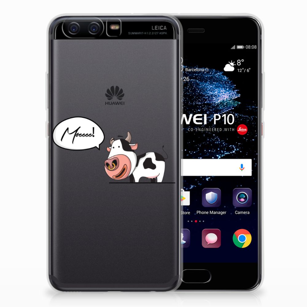 Huawei P10 Telefoonhoesje met Naam Cow
