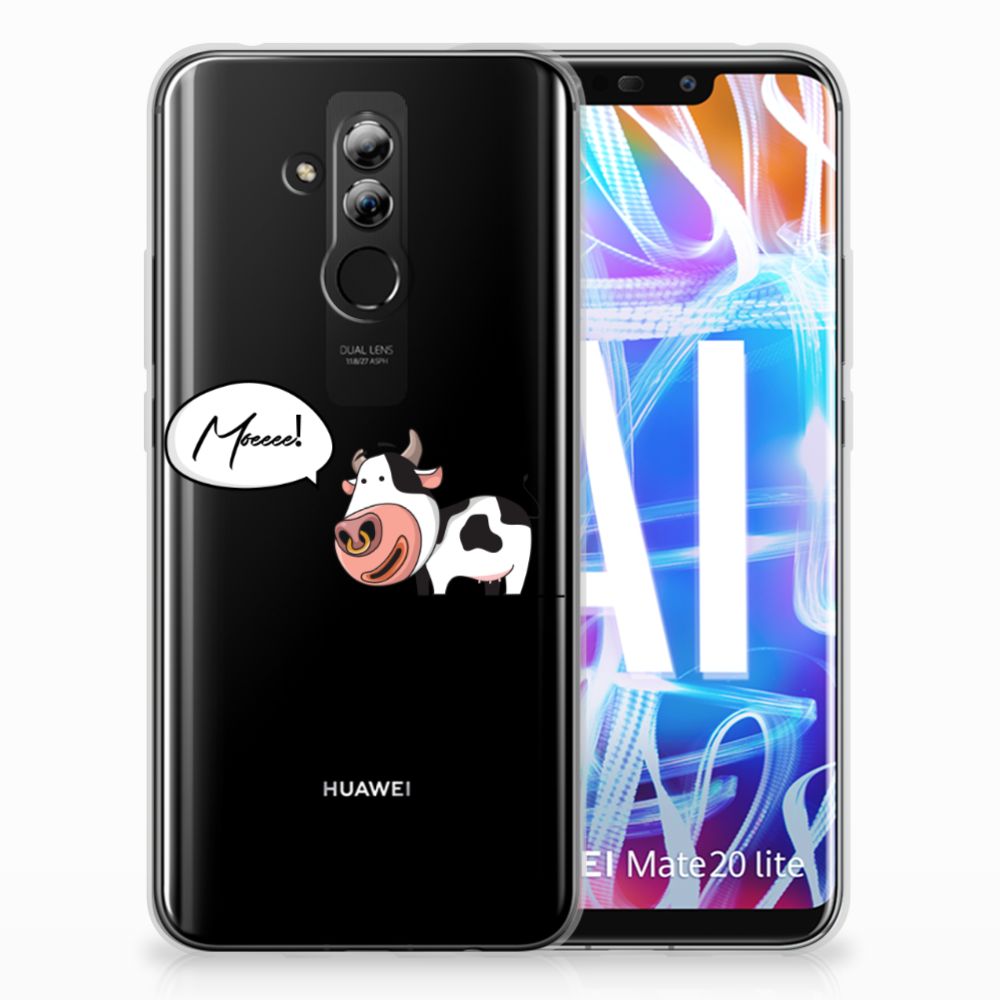 Huawei Mate 20 Lite Telefoonhoesje met Naam Cow
