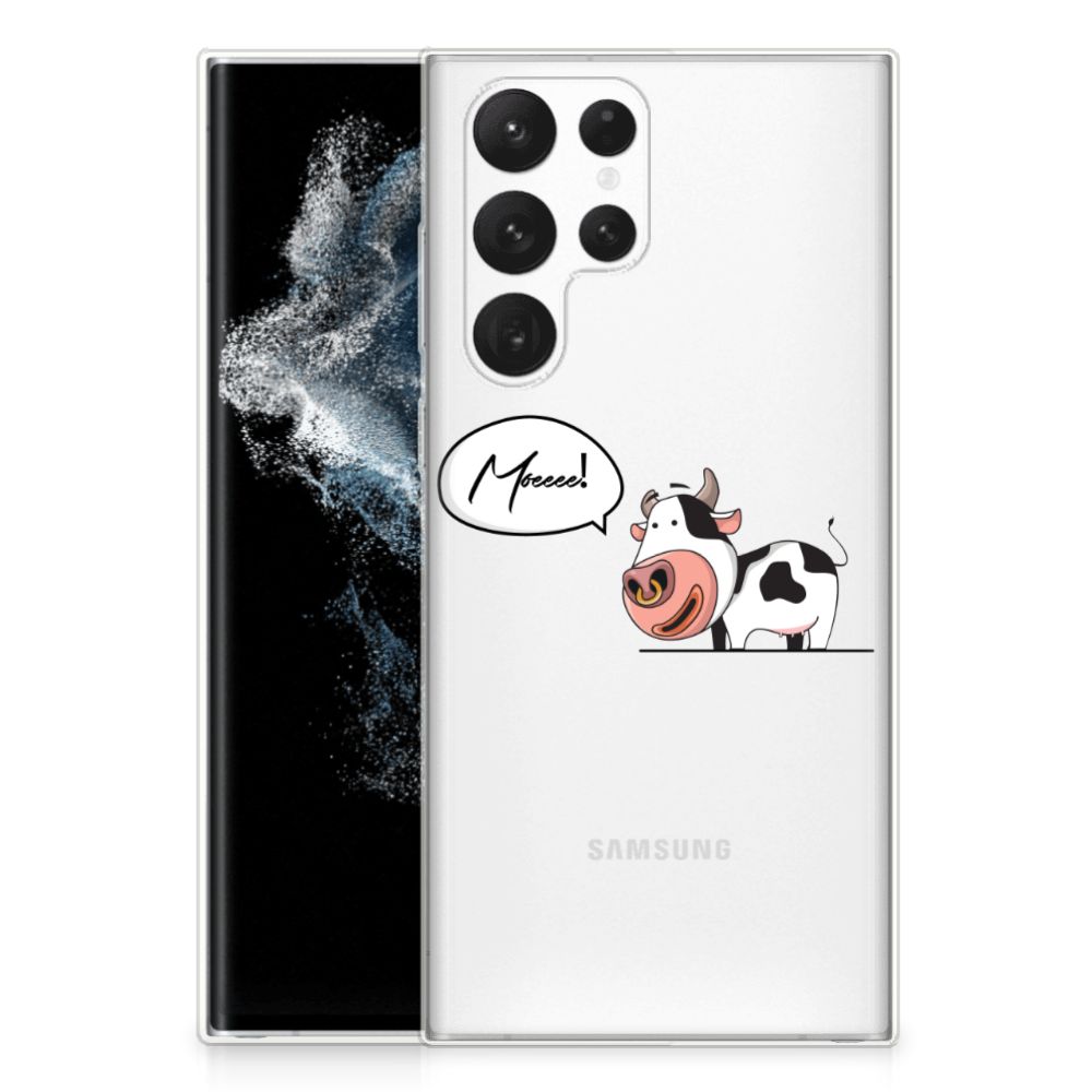 Samsung Galaxy S22 Ultra Telefoonhoesje met Naam Cow