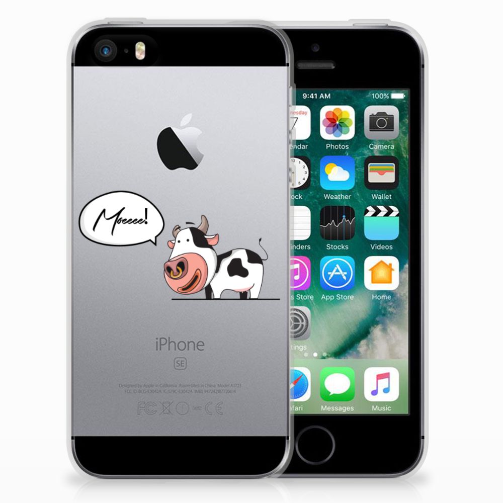 Apple iPhone SE | 5S Telefoonhoesje met Naam Cow