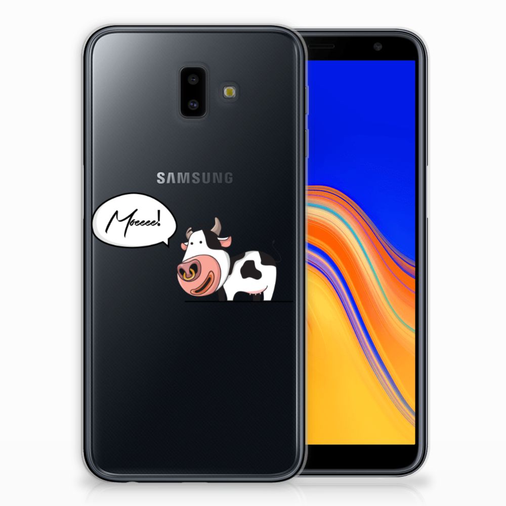 Samsung Galaxy J6 Plus (2018) Telefoonhoesje met Naam Cow
