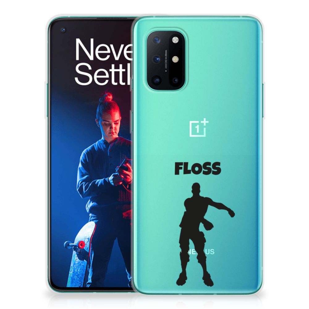 OnePlus 8T Telefoonhoesje met Naam Floss