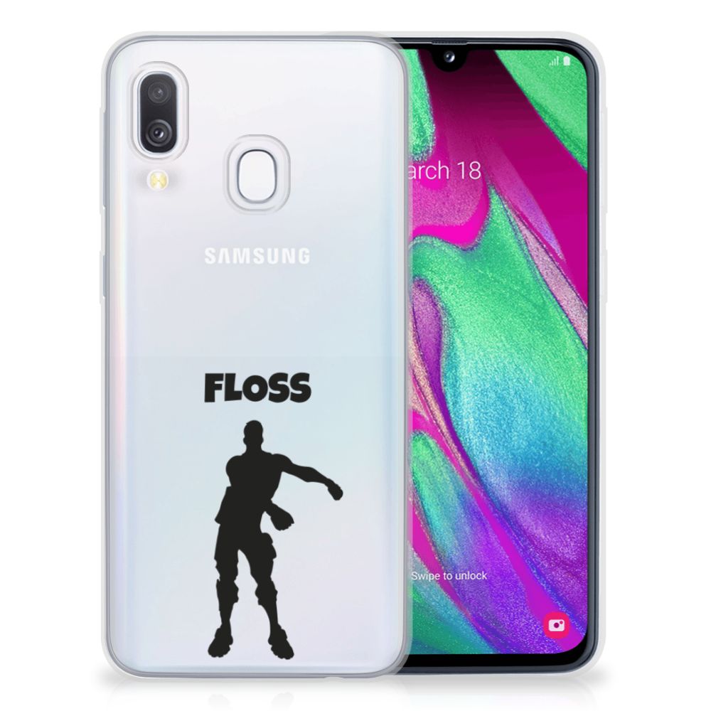 Samsung Galaxy A40 Telefoonhoesje met Naam Floss