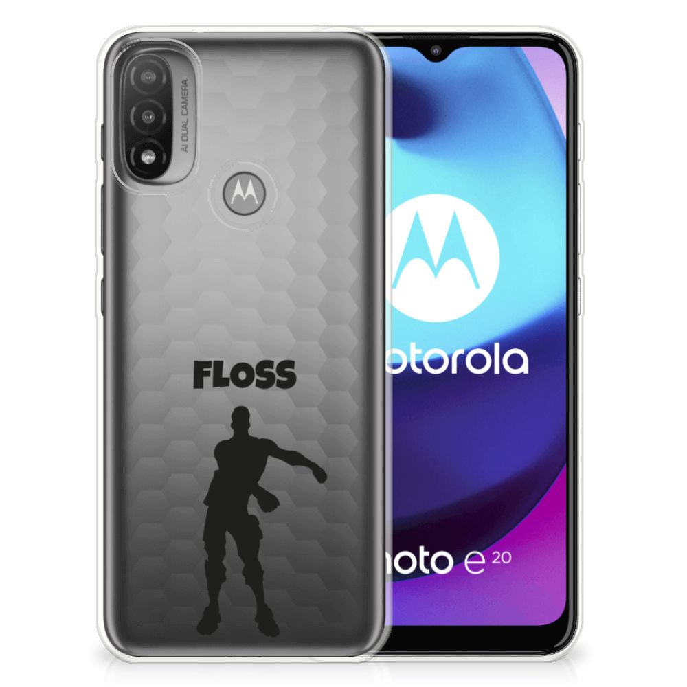 Motorola Moto E20 | E40 Telefoonhoesje met Naam Floss