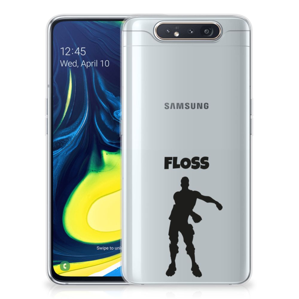 Samsung Galaxy A80 Telefoonhoesje met Naam Floss