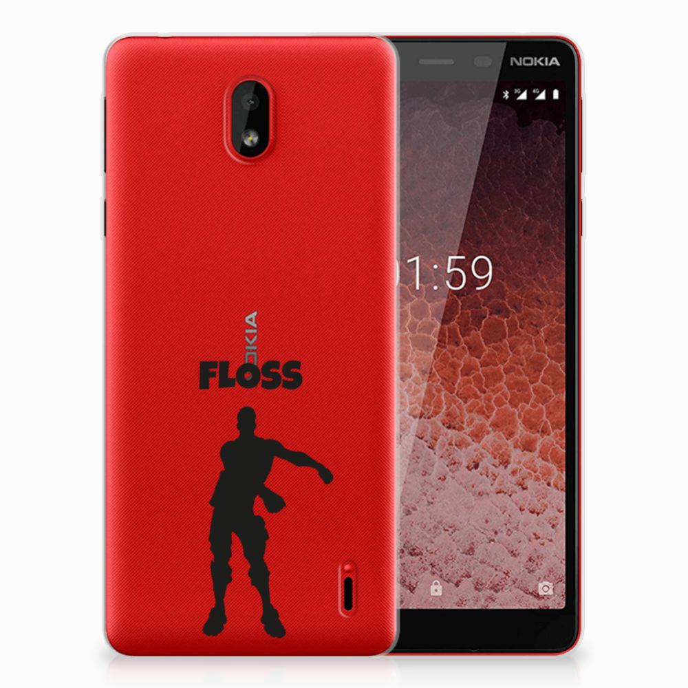 Nokia 1 Plus Telefoonhoesje met Naam Floss