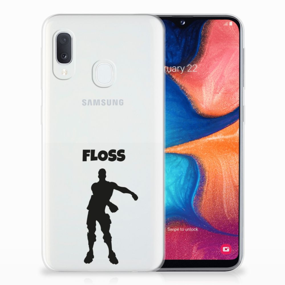 Samsung Galaxy A20e Telefoonhoesje met Naam Floss
