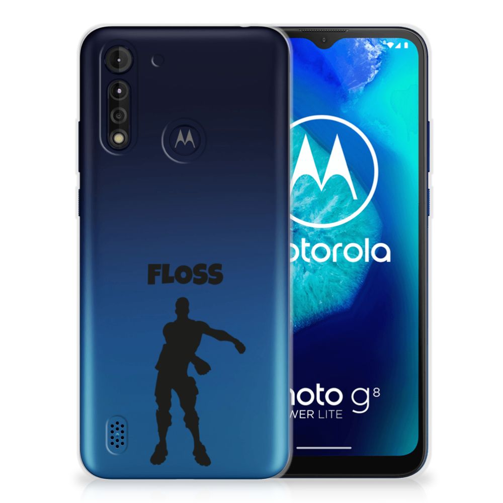 Motorola Moto G8 Power Lite Telefoonhoesje met Naam Floss