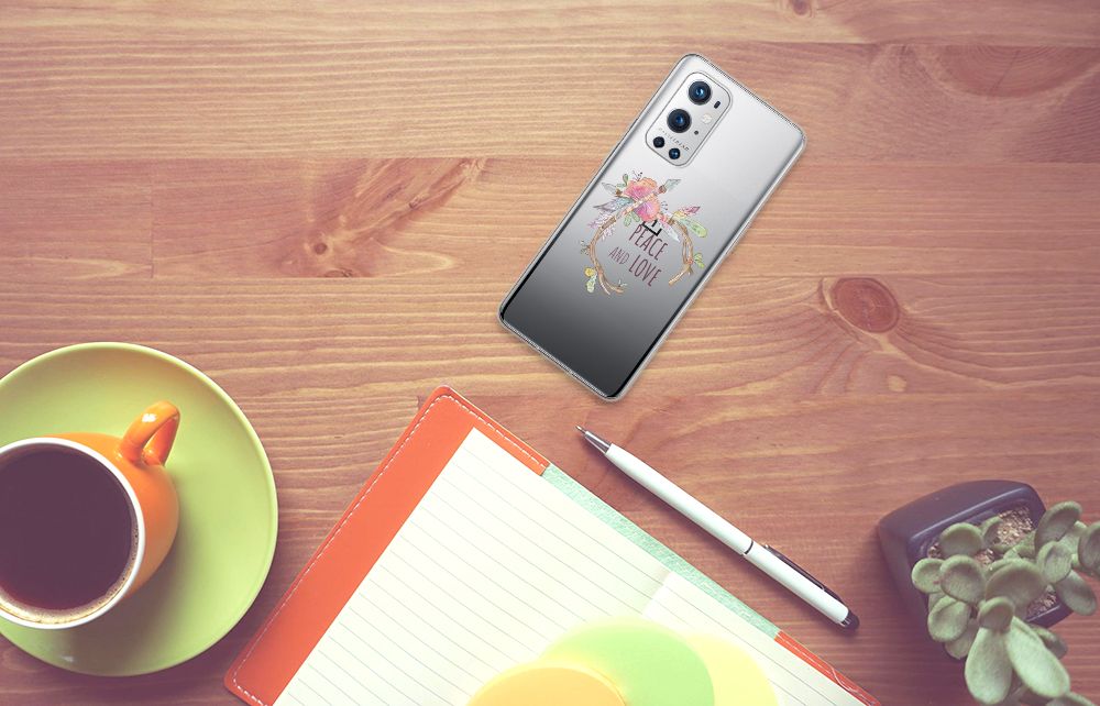 OnePlus 9 Pro Telefoonhoesje met Naam Boho Text