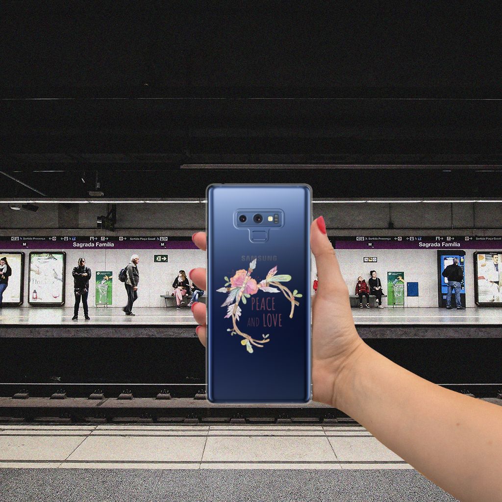 Samsung Galaxy Note 9 Telefoonhoesje met Naam Boho Text