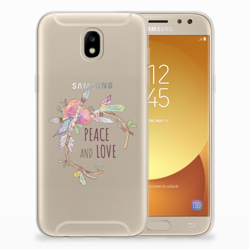 Samsung Galaxy J5 2017 Telefoonhoesje met Naam Boho Text