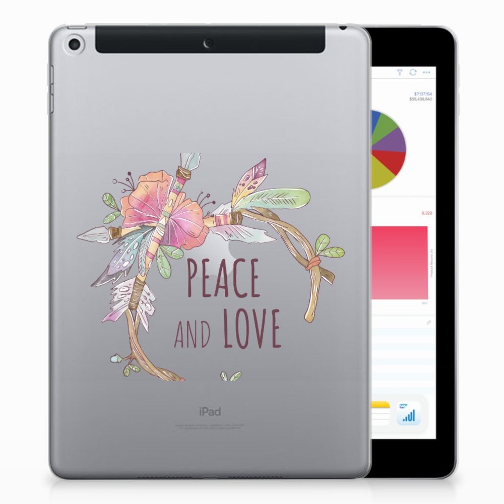 Apple iPad 9.7 2018 | 2017 Uniek Tablethoesje Boho Text