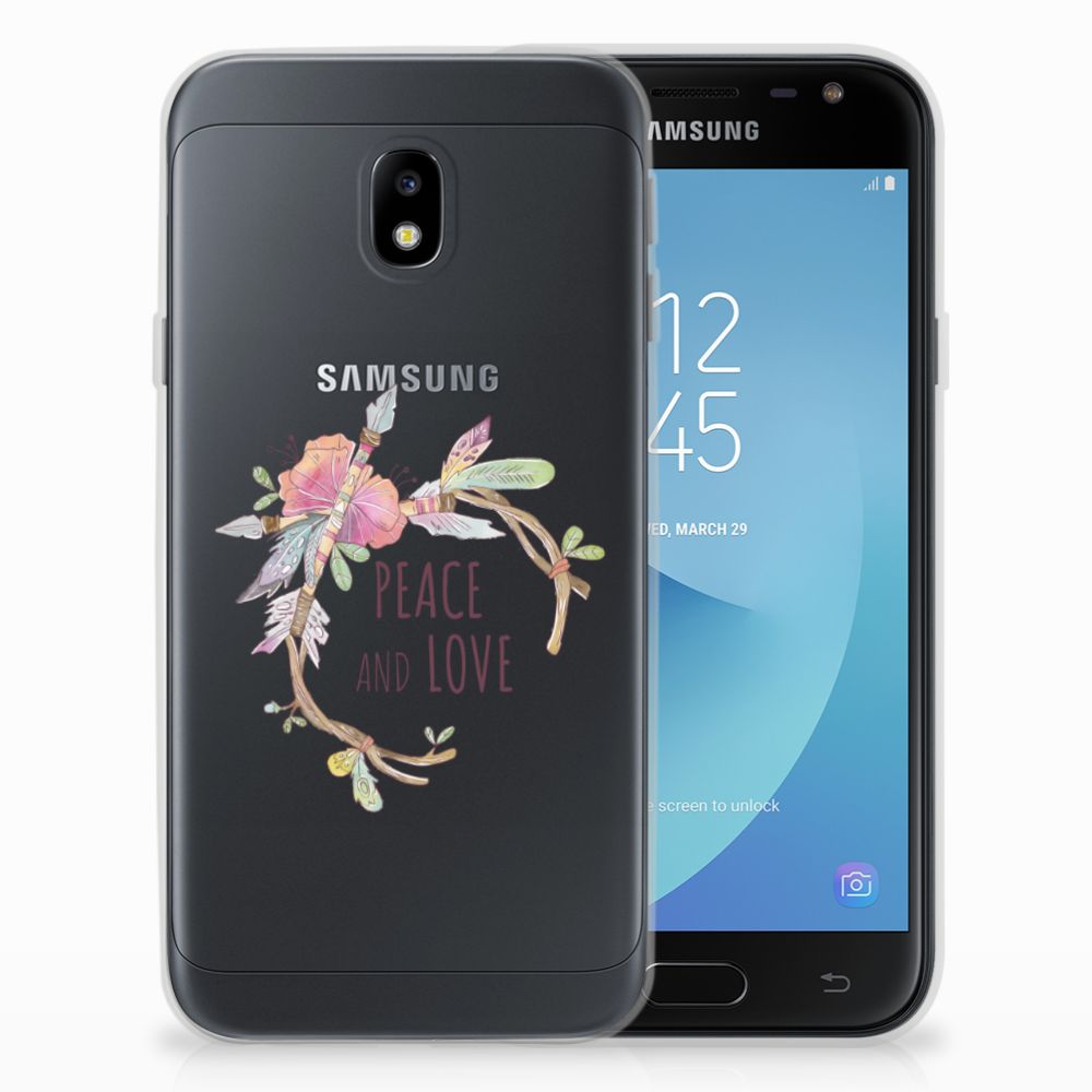 Samsung Galaxy J3 2017 Telefoonhoesje met Naam Boho Text