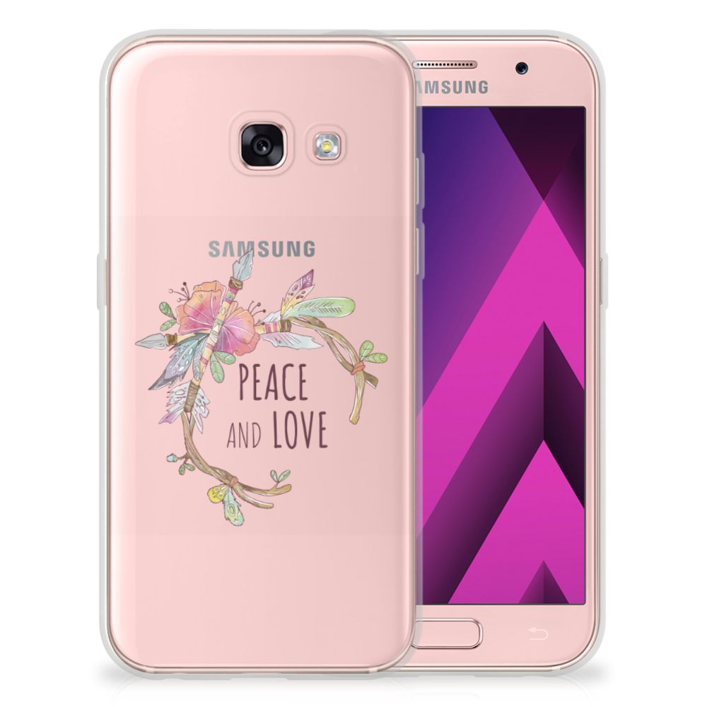 Samsung Galaxy A3 2017 Telefoonhoesje met Naam Boho Text
