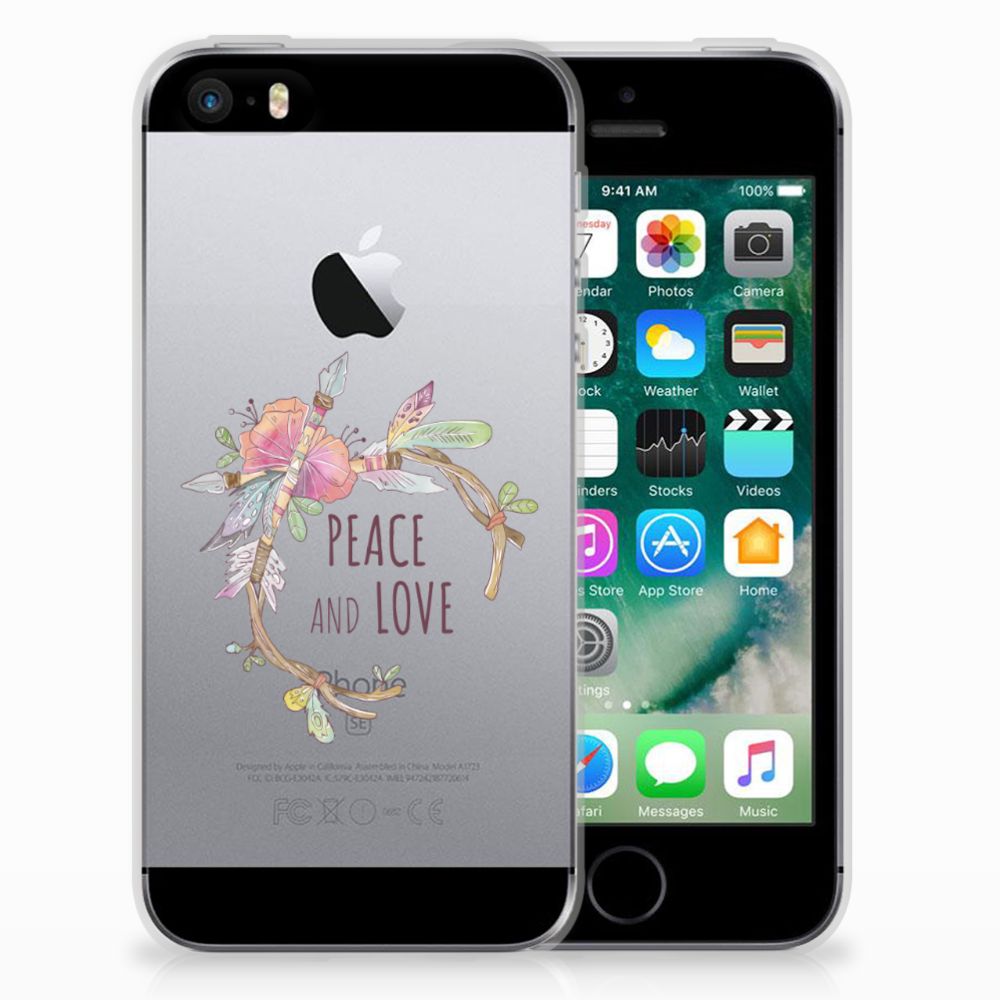 Apple iPhone SE | 5S Telefoonhoesje met Naam Boho Text