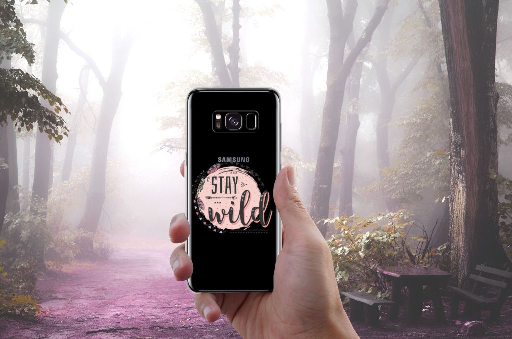 Samsung Galaxy S8 Telefoonhoesje met Naam Boho Stay Wild