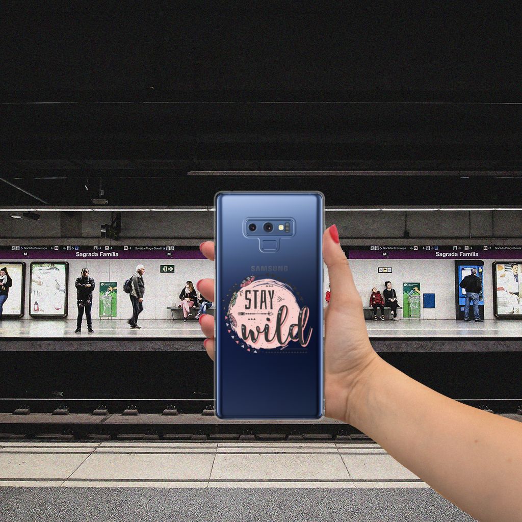 Samsung Galaxy Note 9 Telefoonhoesje met Naam Boho Stay Wild