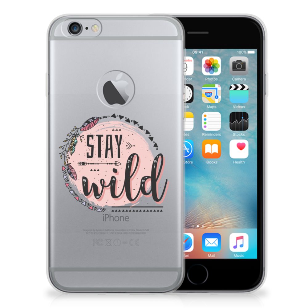 Apple iPhone 6 Plus | 6s Plus Telefoonhoesje met Naam Boho Stay Wild
