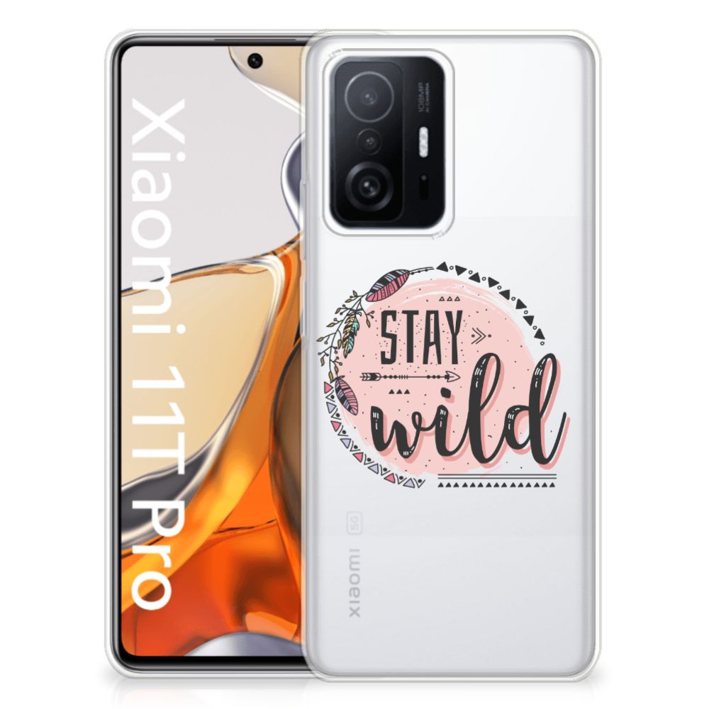 Xiaomi 11T | 11T Pro Telefoonhoesje met Naam Boho Stay Wild