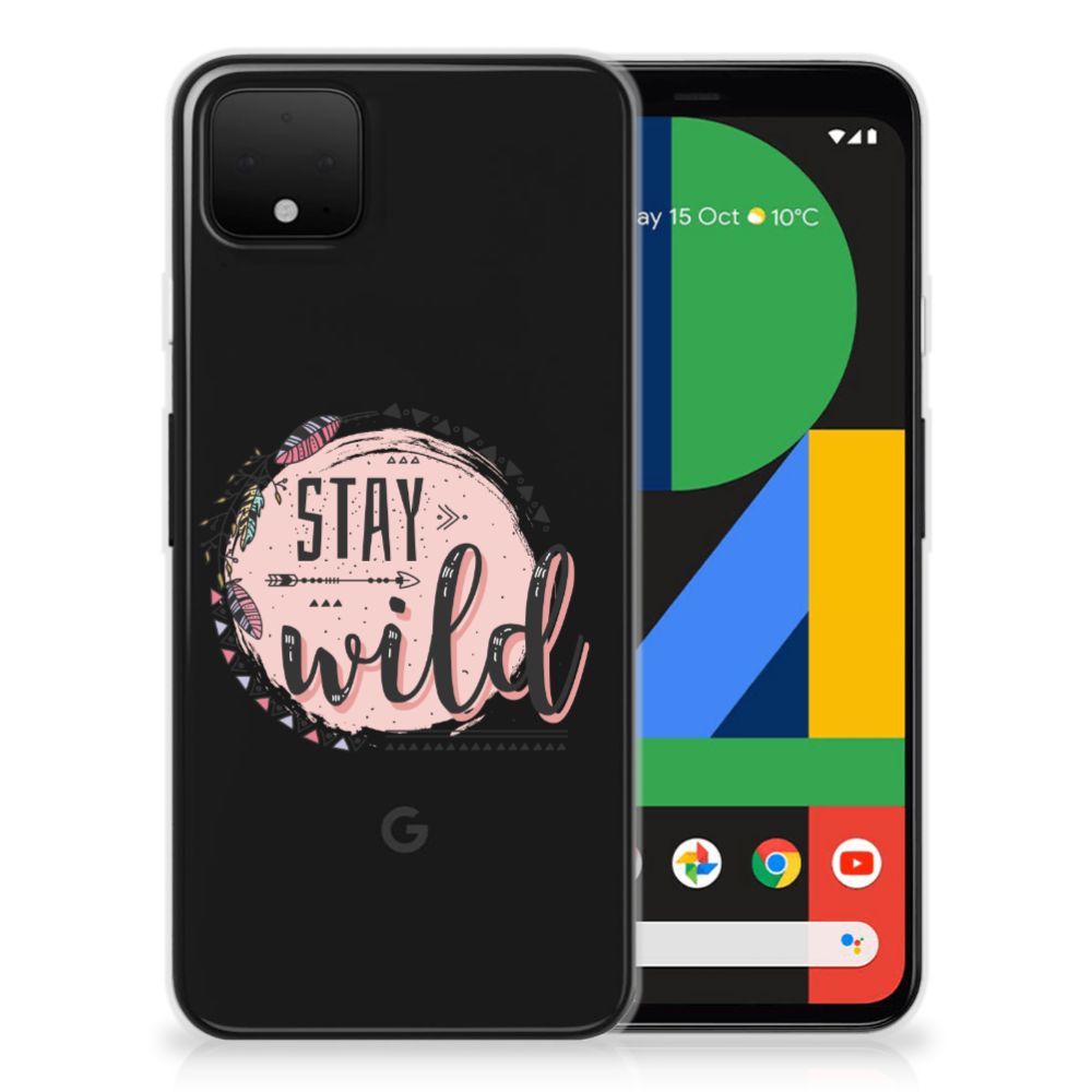 Google Pixel 4 XL Telefoonhoesje met Naam Boho Stay Wild