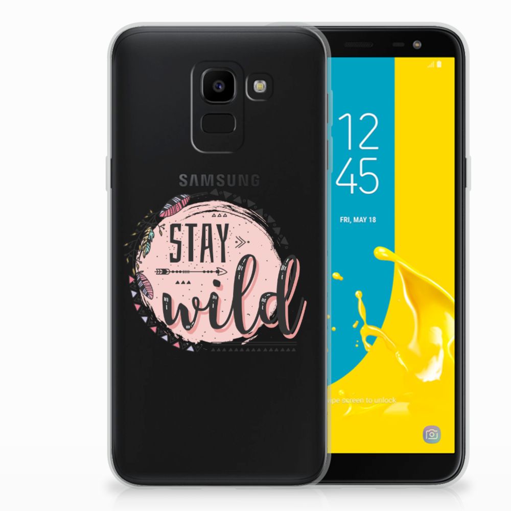 Samsung Galaxy J6 2018 Telefoonhoesje met Naam Boho Stay Wild