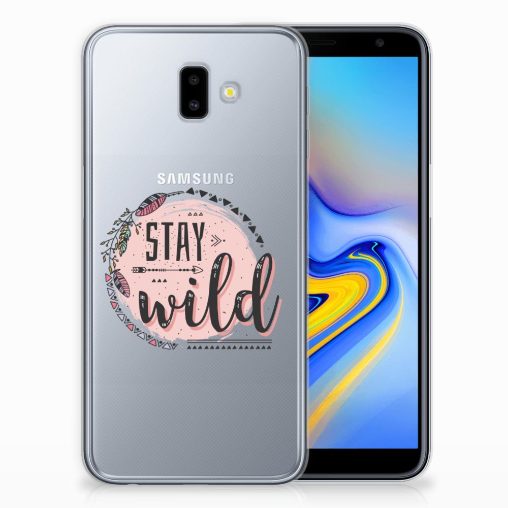 Samsung Galaxy J6 Plus (2018) Telefoonhoesje met Naam Boho Stay Wild