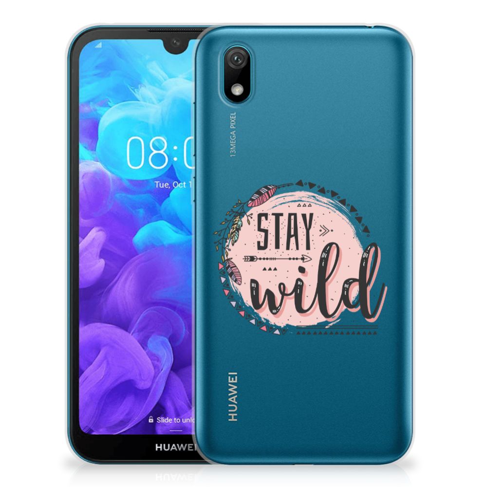Huawei Y5 (2019) Telefoonhoesje met Naam Boho Stay Wild