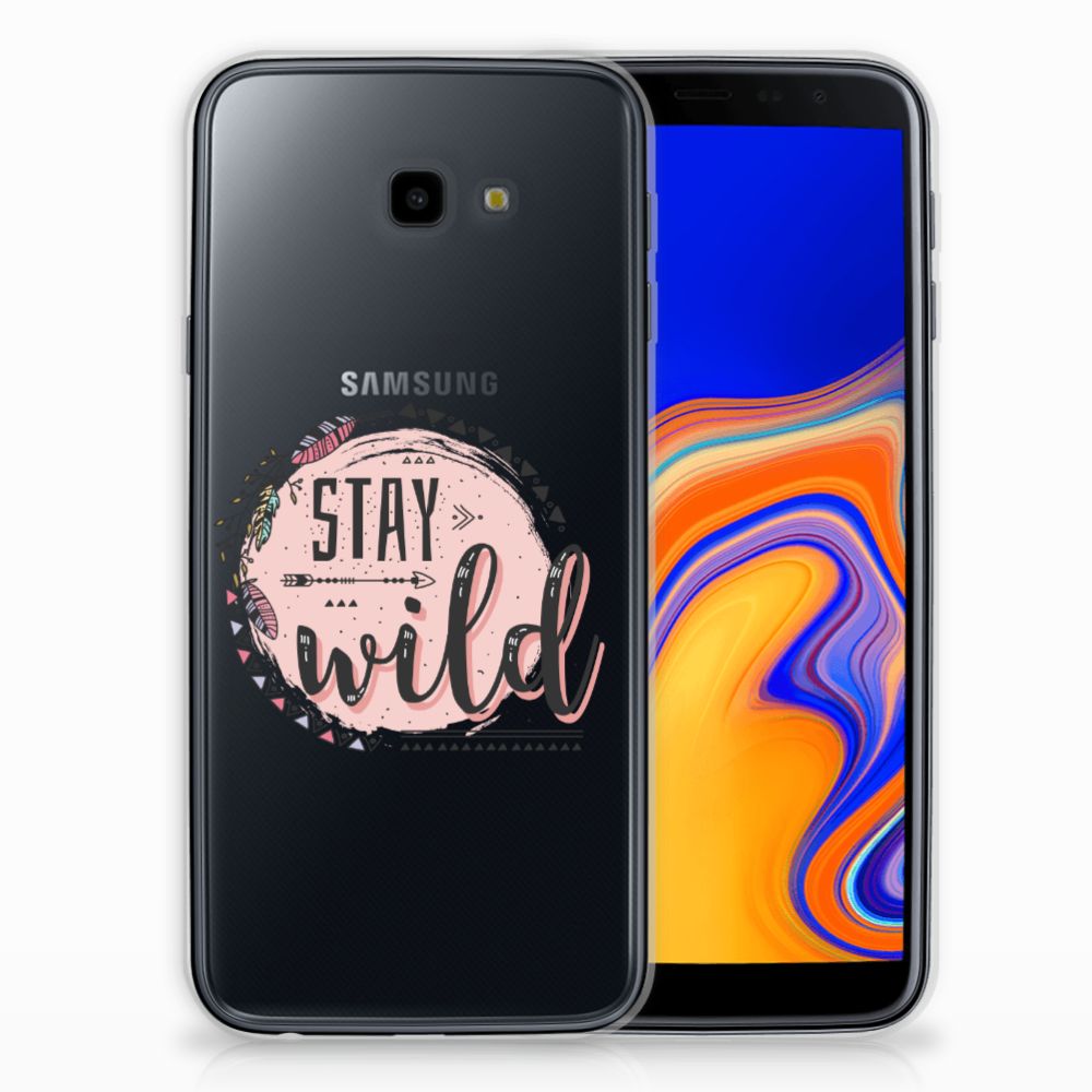 Samsung Galaxy J4 Plus (2018) Telefoonhoesje met Naam Boho Stay Wild