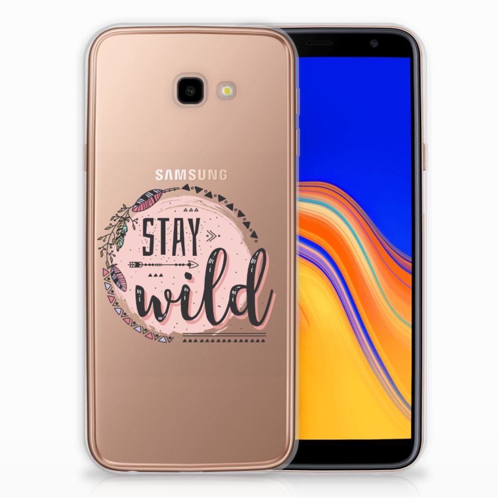 Samsung Galaxy J4 Plus (2018) Telefoonhoesje met Naam Boho Stay Wild