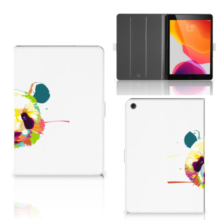 iPad 10.2 2019 | iPad 10.2 2020 | 10.2 2021 Hippe Tablet Hoes Panda Color