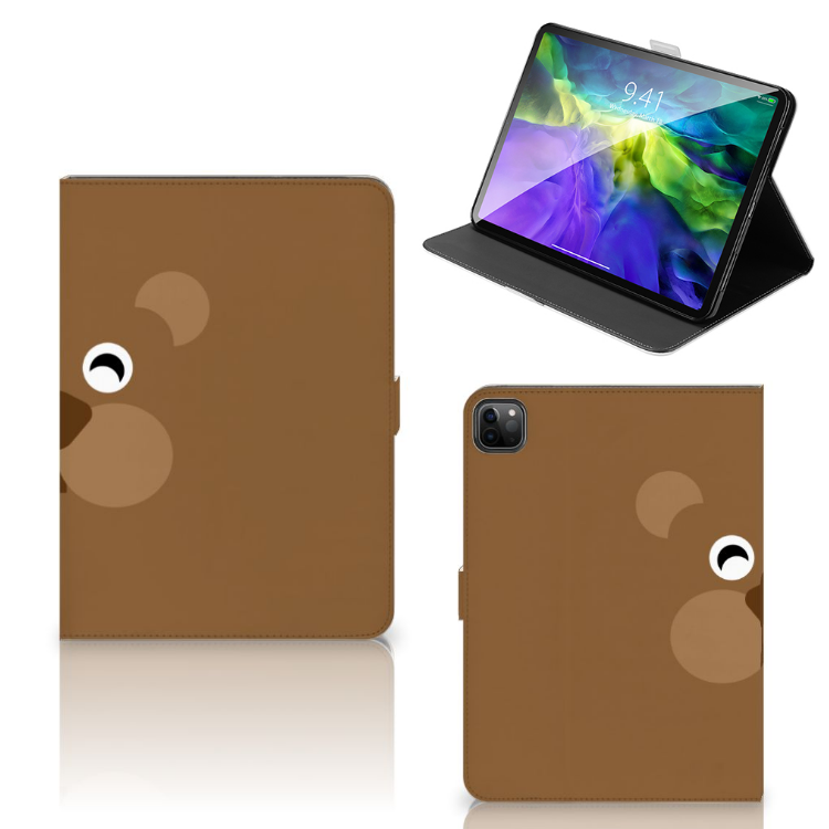 iPad Pro 11 2020/2021/2022 Hippe Tablet Hoes Bear Brown