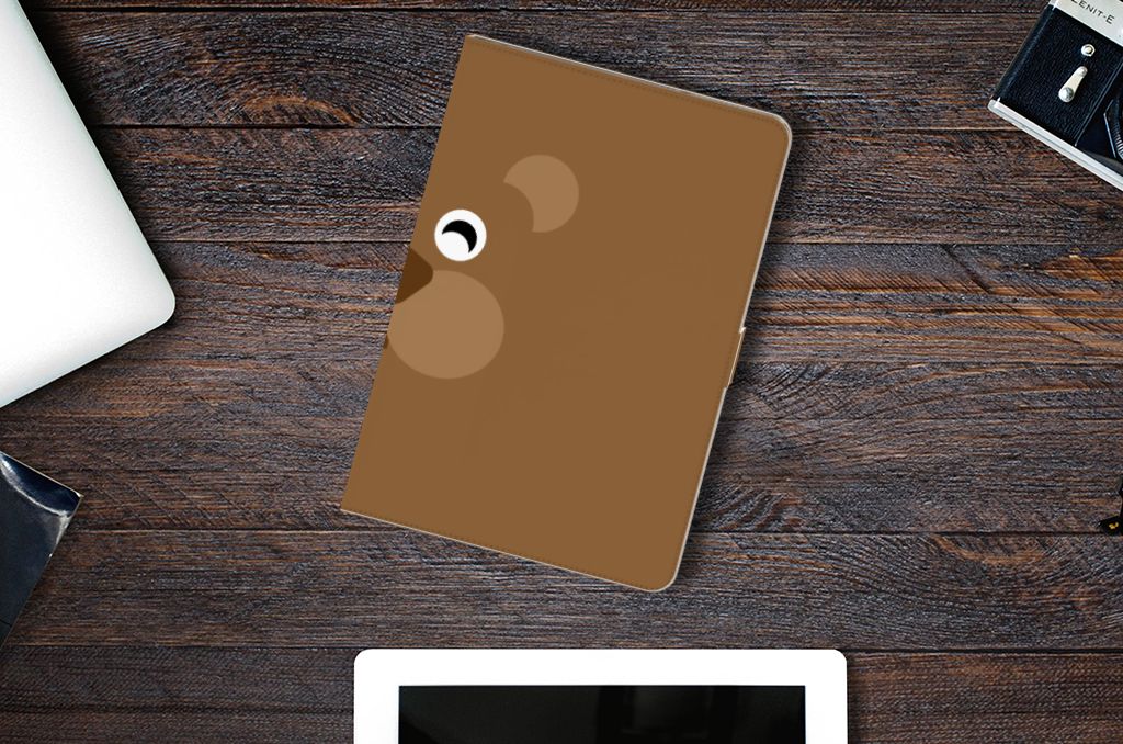 iPad 10.2 2019 | iPad 10.2 2020 | 10.2 2021 Hippe Tablet Hoes Bear Brown