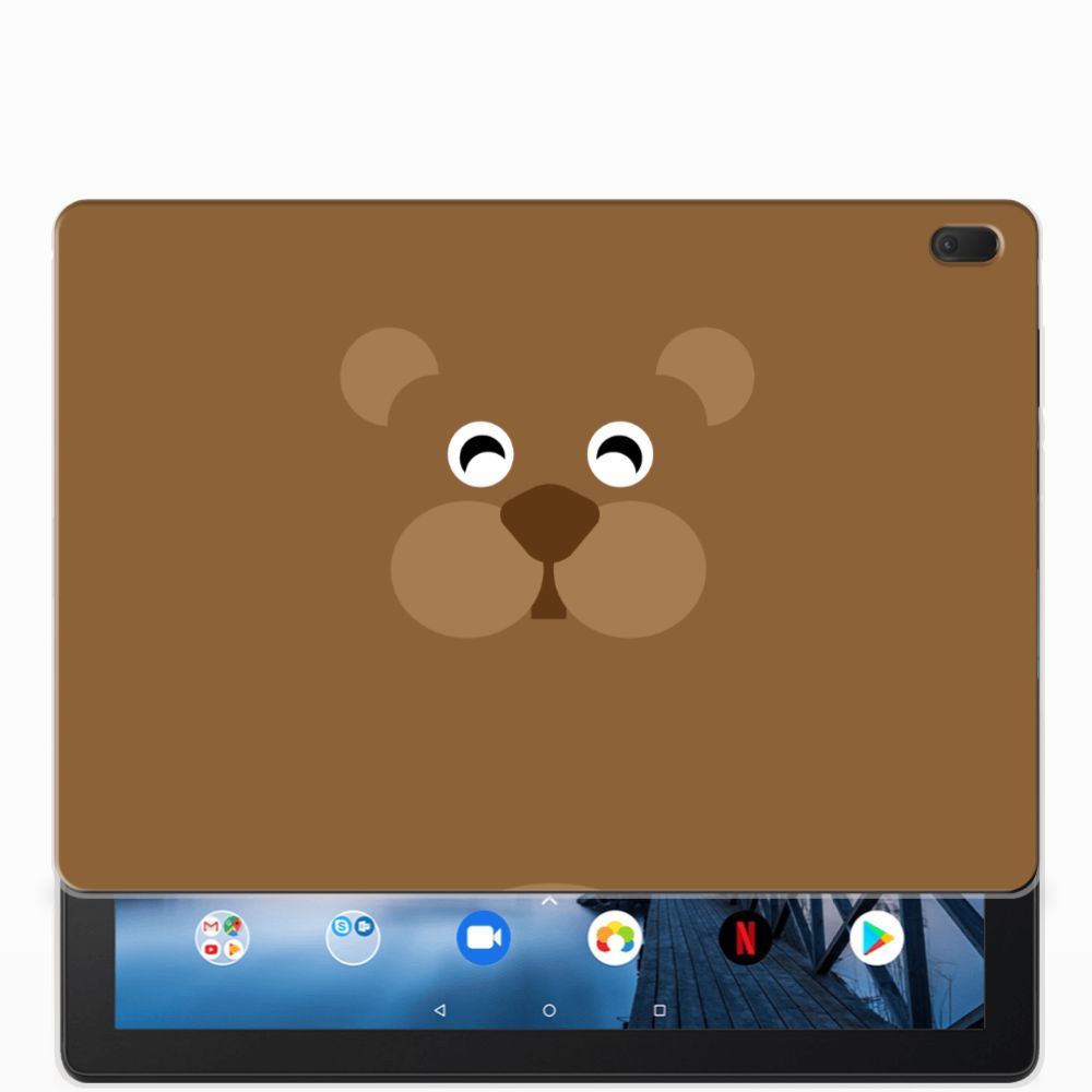 Lenovo Tab E10 Tablet Back Cover Bear Brown