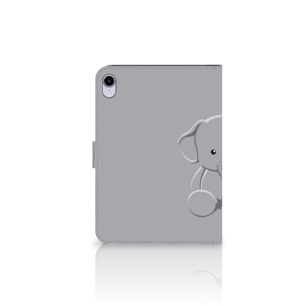 iPad Mini 6 (2021) Hippe Tablet Hoes Grijs Baby Olifant