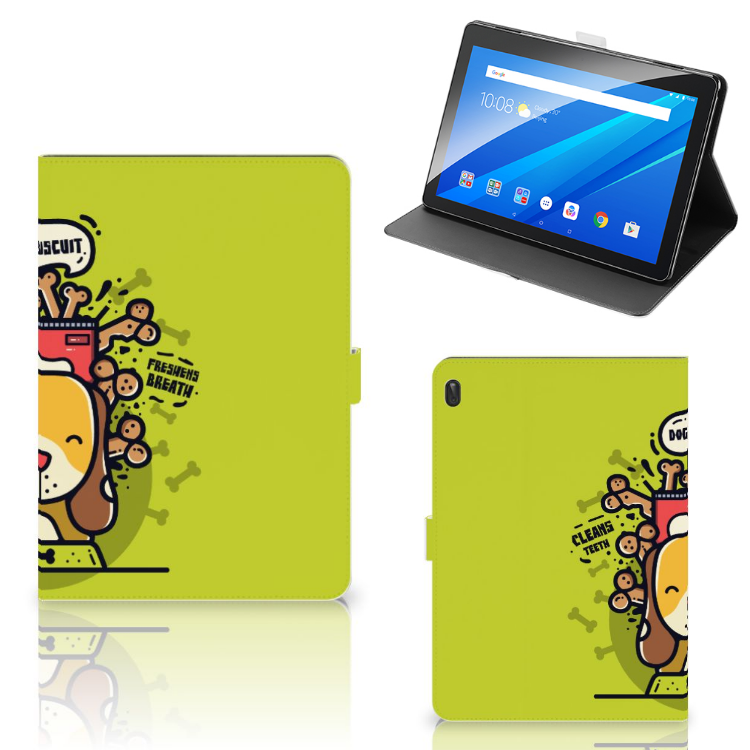 Lenovo Tab E10 Hippe Tablet Hoes Doggy Biscuit