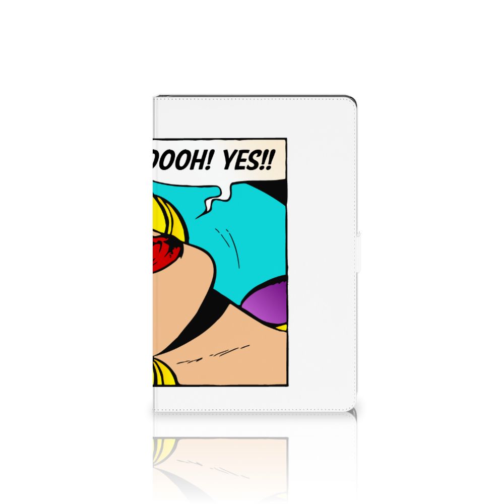 Samsung Galaxy Tab A7 (2020) Tablet Hoes met standaard Popart Oh Yes