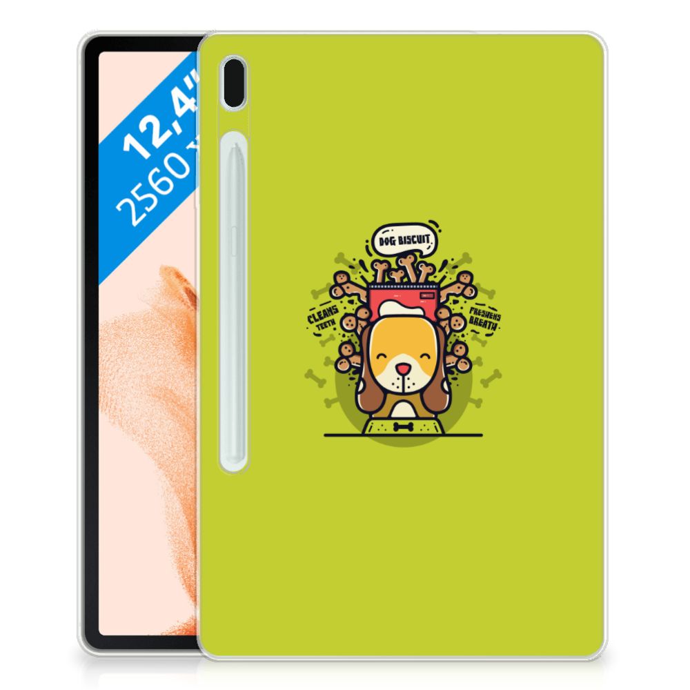 Samsung Galaxy Tab S7FE Tablet Back Cover Doggy Biscuit